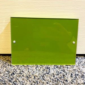 Bright green photo frame